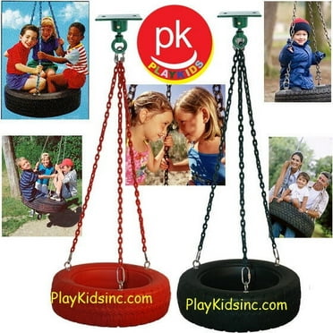 Swing set Play backyard Jungle Gym Tire Swing Kit Tire   Swivel SH-02 Tire Green