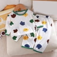 thumbnail image 2 of WUANDIXFA Toddler Pajamas 1-8 Years Cotton Soft Cartoon Short Sleeve Shirts Pant Boys Home Outfit Pajamas for Boys,Green,5-6 Years, 2 of 3
