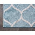 thumbnail image 5 of Unique Loom Trellis Frieze Collection Lattice Moroccan Geometric Modern Area Rug, 10 x 14 Feet, Light Blue/Ivory, 5 of 5
