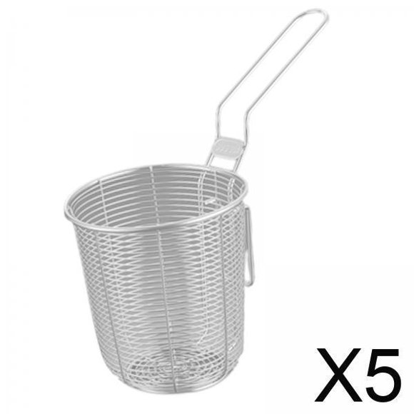 5x Cesta Para Freír Patatas Fritas Cesta Fácil De Limpiar Para Cocinar Fideos Para Freír 10cm