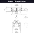 thumbnail image 4 of Hickory Hardware 5023356 1.25 x 1.125 in. Steel Double Roller, Silver, 4 of 5