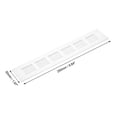 thumbnail image 2 of Rectangle Shape Ventilation Grille Aluminum Alloy Louvered Air Vents 9.84 x 1.97 Inch for Wardrobe Cupboards, 2 of 5