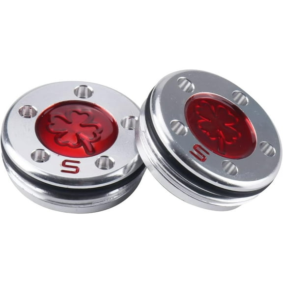 Golf Custom Putter Screws Weights Red Lucky Four-Leaf 2PCS Available for Cameron Clubs Head