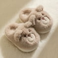 thumbnail image 2 of MEZZALL Girls Slippers Winter Warm Fuzzy Shoes Indoor Cute Bear Design Comfortable Kids Home Footwear For Toddler Children Cute Footwear, 2 of 8