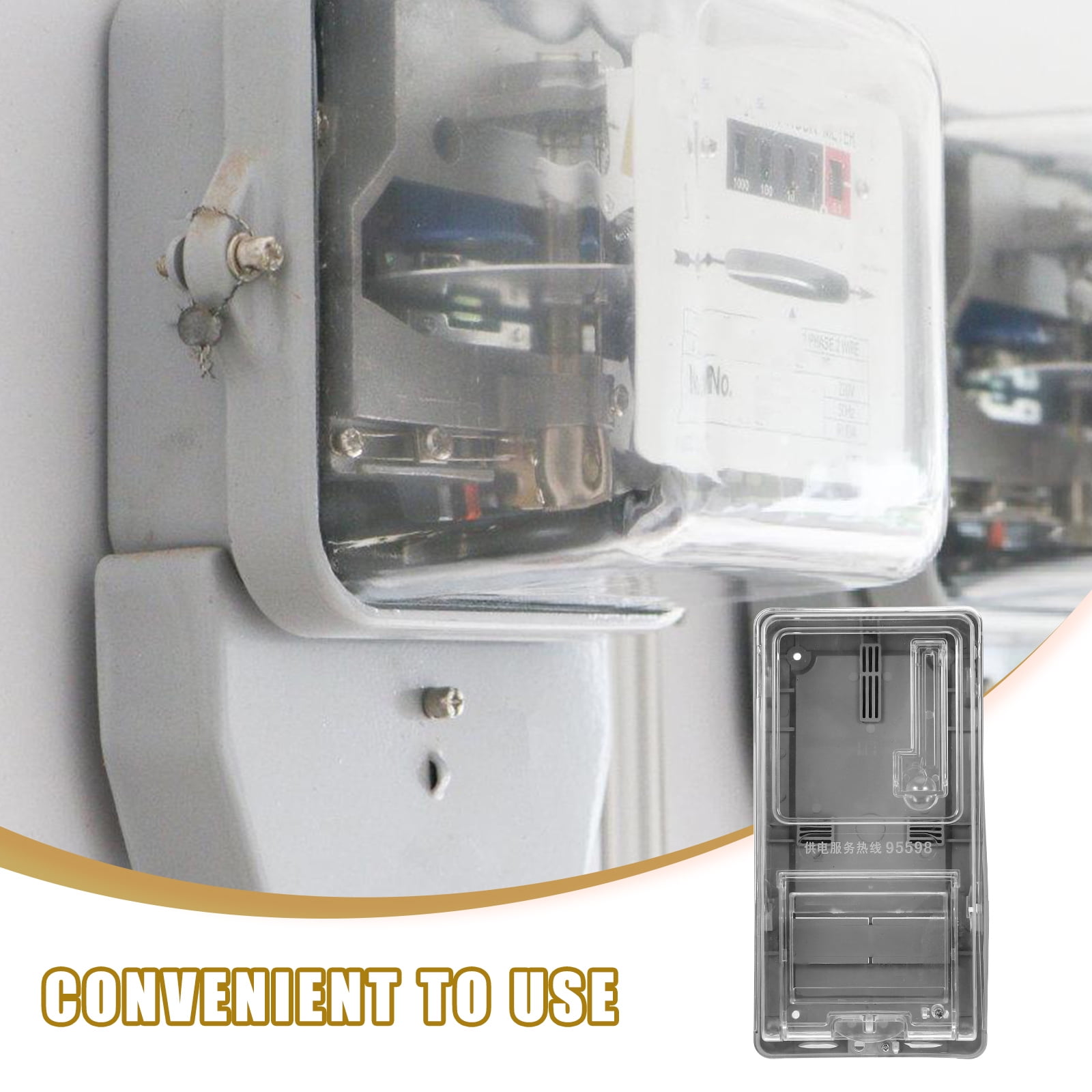 MEIBUTYUP Household Electric Meter Box Cover Multi-Color Pc Transparent Waterproof Easy Installation