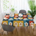 thumbnail image 3 of Yayeee Tablecloths 54" x 72" Rectangle Wrinkle Resistant Party Table Cover, Yellow Checkered Daisy, 3 of 8