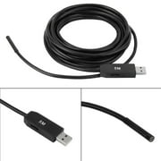 Waterproof HD 5M/5.5mm Endoscope Lens Mini USB Inspection Camera with 6 LED Lights Borescope for Android Smartphone/PC/l aptop