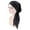 Black, variant on QUOTAY Elegant Wide Braided Headband Scarf Wrap Turban for Women Silk Like Hair Boho Style Headwear Black,One Size
