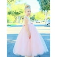 thumbnail image 7 of Ekidsbridal Heart Cutout Sequin Flower Girl Dresses for Toddlers Pretty Princess Pageant Gown 172seq 5, 7 of 7