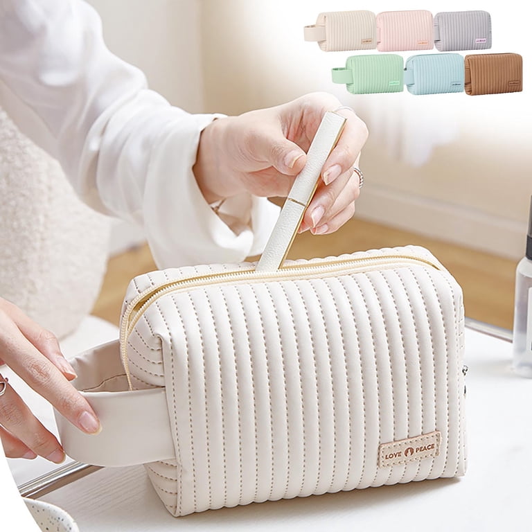 Makeup Bag, Cosmetic Pouch, Mini Portable Makeup Storage Bag with