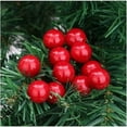 thumbnail image 3 of 500/50pcs Mini Artificial Red Berries DIY Floral Wreath Ornament Fake Berry Cherry Stamen Christmas New Year Party Home Decor, 3 of 9