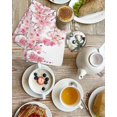 thumbnail image 4 of Spring Peach Flowers Kitchen Dish Towels for Drying Dishes Set of 4, Pink Botanical Floral Leaves Branch Waffle Weave Microfiber Hand Tea Bathroom Towels Quick Dry & Absorbent Towel 15.7x23.6, 4 of 7
