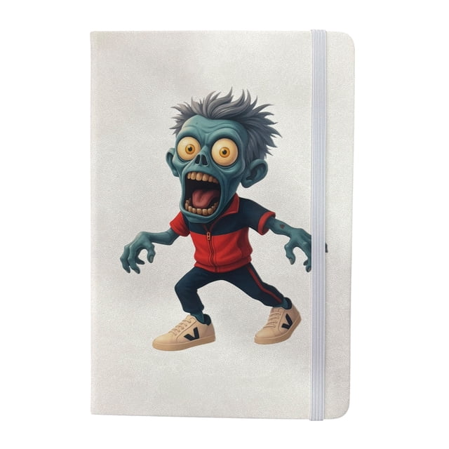 Libreta estilo francés color blanco Zombie Macareno