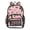 Leopard Cherry Bows, variant on Large Clear PVC Backpack Heavy Duty See Through Backpack for Adults Work Travel, Leopard Bats Printed 12L