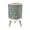 Color 3, variant on Small Trash Can with Lid Rustic Whitewashed Wood Herringbone 1.8 Gallon Dog Proof Trash Can Round Garbage Can Waste Bin Wastebasket for Bathroom Bedroom Living Room