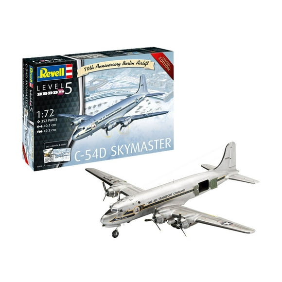 C-54D Skymaster 70th Anniversary Berlin Airlift (03910) Limited Edition 1:72 Scale Airplane Plastic Model Kit