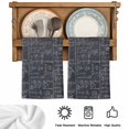 thumbnail image 5 of Mathematics Formulas Kitchen Towels Set of 3, Blackboard with Math Numerical Geometric Absorbent Dish Towels for Kitchen, Microfiber Hand Towel, Quick Drying Tea Towel for Cleaning Dishcloths, 5 of 7