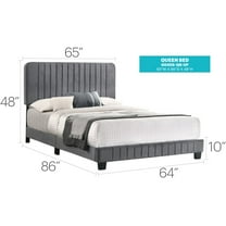 Glory Furniture Lodi Full Bed in Gray Color
