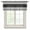 Black, variant on Black Striped Semi Sheer Valance Curtains Modern Classic Stripe Rustic Country Farmhouse Voile Valances Curtain Rod Pocket Small Window Treatment for Kitchen Bathroom Cafe 54"x18"