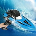 thumbnail image 2 of 2.4G Remote Control Boat Mini Speedboat Toy For Kids High Speed Double Propeller Durable Indoor Outdoor Play, 2 of 5