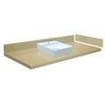 thumbnail image 1 of Transolid VT31.5x22-1SV-3X-A-W-1 31.5 in. D Quartz Vessel Vanity Top with Single Hole and Square Vessel Sink, Nature's Path, 1 of 6