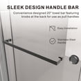 thumbnail image 7 of UKD01 56 to 60 in. x 72 in. H Frameless Double Sliding Shower Door in Space Gray with 3/8 in. (10mm) Clear Glass, 7 of 7