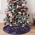 thumbnail image 5 of Yiaed Lilac Print Christmas Tree Skirt , Tree SkirtsTree Mat for Christmas Winter Holiday Indoor Decorations-48", 5 of 7