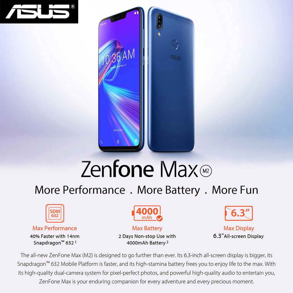 Zenfone Max M2 ZB633KL スペースブルー SIMフリー