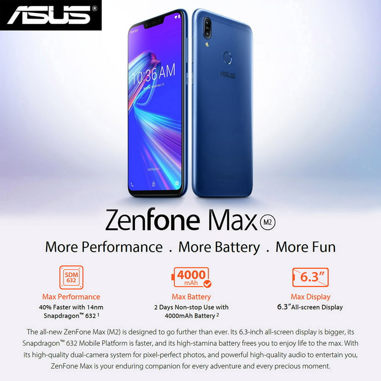 Global Version ASUS Zenfone Max M2 ZB633KL Mobile Phone 6.3Inch ...