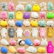 15 super cute small ball squeezing and relaxing toys Cute animal squeezing ball pressure reducing tools Hand squeezing small toys 【 Multiple random sending 】