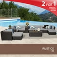 thumbnail image 2 of Rustico 13 Piece Outdoor Wicker Patio Furniture Set 13a, 2 of 7