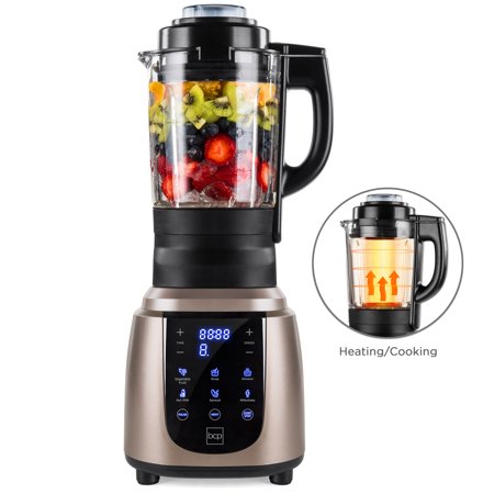 Best Choice Products 1200W 1.8L Multifunctional High-Speed Digital Professional Kitchen Smoothie Blender for Juices, Baby Food, Soup w/ Heating Function, Auto-Clean, Glass Jar, Up To