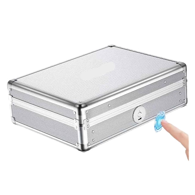 Biometric Fingerprint Safe Box Safe Jewelry Privacy Security Storage Box with Morse Code Lock Intelligent Secret Hidden Safe ,Your Exclusive Wealth Manager