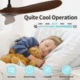thumbnail image 5 of Bright Corners  Vintage Ceiling Fan with Remote Control, Dark (Set of 2), 5 of 8