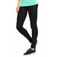 thumbnail image 2 of Women's Medium Weight Breathable Cotton Leggings (L, Black), 2 of 4