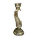 thumbnail image 4 of Portavelas candelabro centro de mesa decorativos cónicos portavelas adorno para chimenea, vacaciones, decoración de la sala de estar del hogar Plata Macarena Candelabros cónicos, 4 of 8