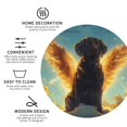 thumbnail image 4 of Pofeuu Golden Cloud Winged Dog Print Leather Coasters Set of 6, Round Cups Mugs Mat Pad for Home Kitchen Heat Resistant Drink Coasters,Round Shape, 4 of 7