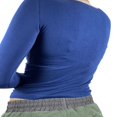 thumbnail image 3 of MesaSe Femmes Y2K Imprimé Graphique Pull à Manches Longues Chemisier Crop Tops, 3 of 6