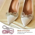 thumbnail image 4 of Cuerdas de zapato de cristal de 4 piezas Uxcell de 47" de longitud, cuerdas de zapato brillantes para zapatillas, rosa claro y multicolor, 4 of 6