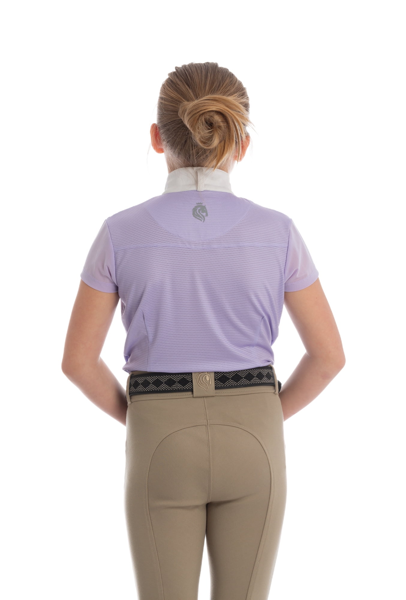 Equinavia Charlotte Kids Equestrian Short Sleeved Show Shirt with Cooling Mesh