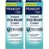 Monistat Instant Itch Relief Cream for Women, Maximum Strength Feminine Itch Care, 1 oz, 2 Pack