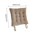 thumbnail image 4 of Outdoor Seat Pads Seat Cushionss 40x40 Yangmei Velvet Cushions Soft And Skin Friendly Cushions Living Room Sofa Dining Room Chair Cushions Khaki, 4 of 7