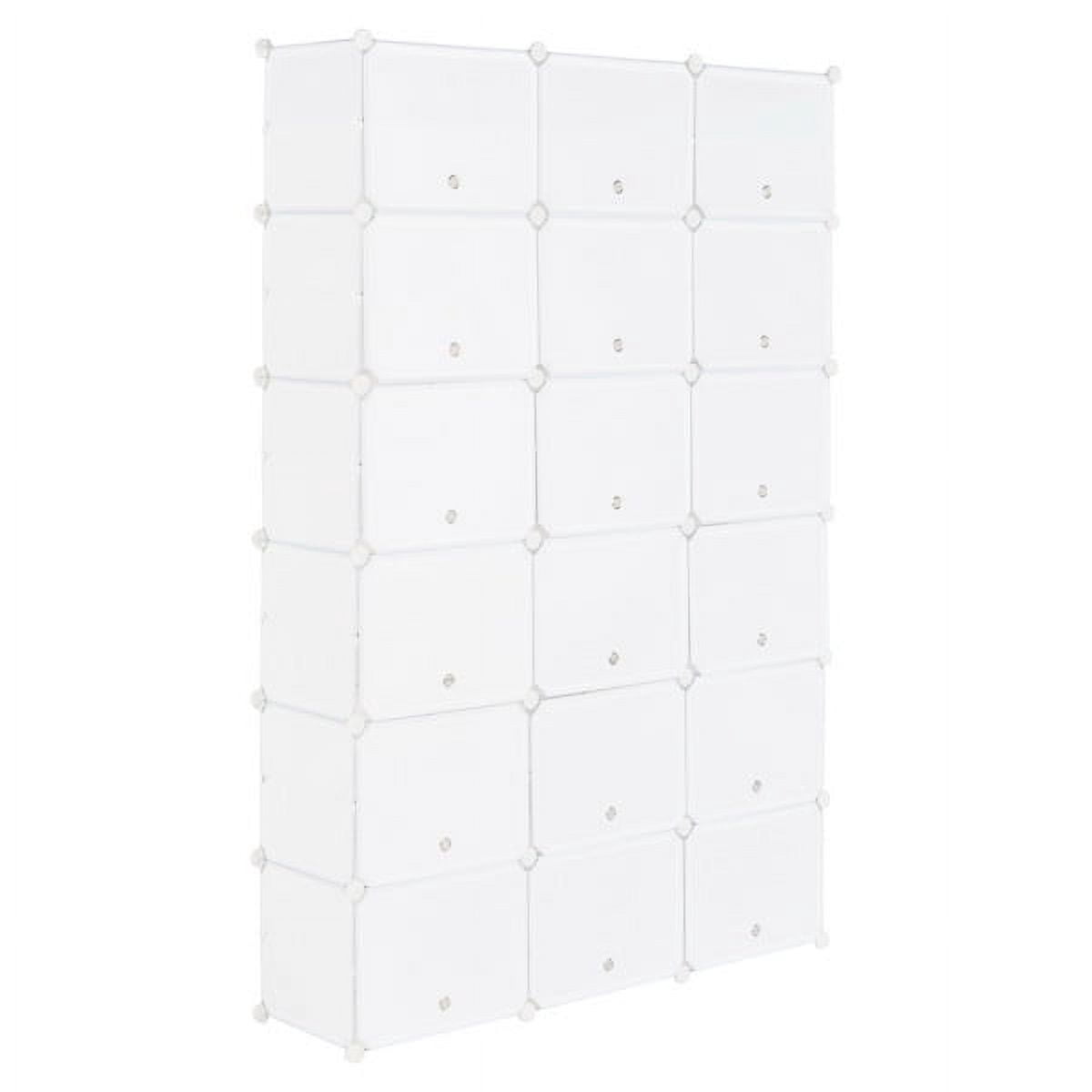 12-Tier Portable 72 Pair Shoe Rack Organizer 36 Grids Tower Shelf Storage Cabinet Stand Expandable for Heels, Boots, Slippers, White