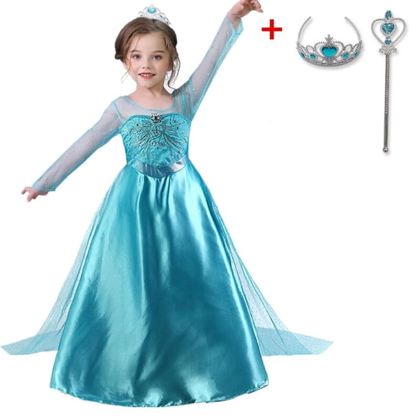 Disfraz de Elsa para niñas, vestido de princesa para Halloween, Bella Durmiente, Blancanieves, disfraces de carnaval, fiesta de Pascua Fivean unisex