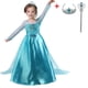thumbnail image 1 of Disfraz de Elsa para niñas, vestido de princesa para Halloween, Bella Durmiente, Blancanieves, disfraces de carnaval, fiesta de Pascua Fivean unisex, 1 of 2