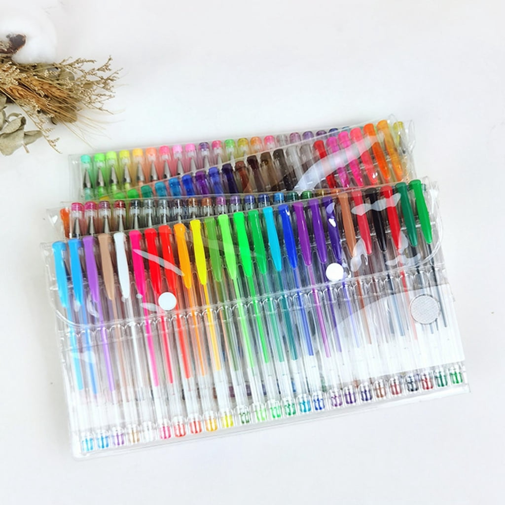 Gel Pens Fine Point 100pcs Non Toxic Colored Pen Set forAdu1tColoring Books Journaling Drawing Writing Sketching