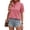 Red, variant on Womens Summer Shirts Plaid Ruffle Blouses Frilled Collar Puff Short Sleeve V Neck Casual Vintage Checkered Tops Red M