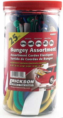 Erickson Vinyl Coated Wire Bungee Cord Set (25-Piece) 06622