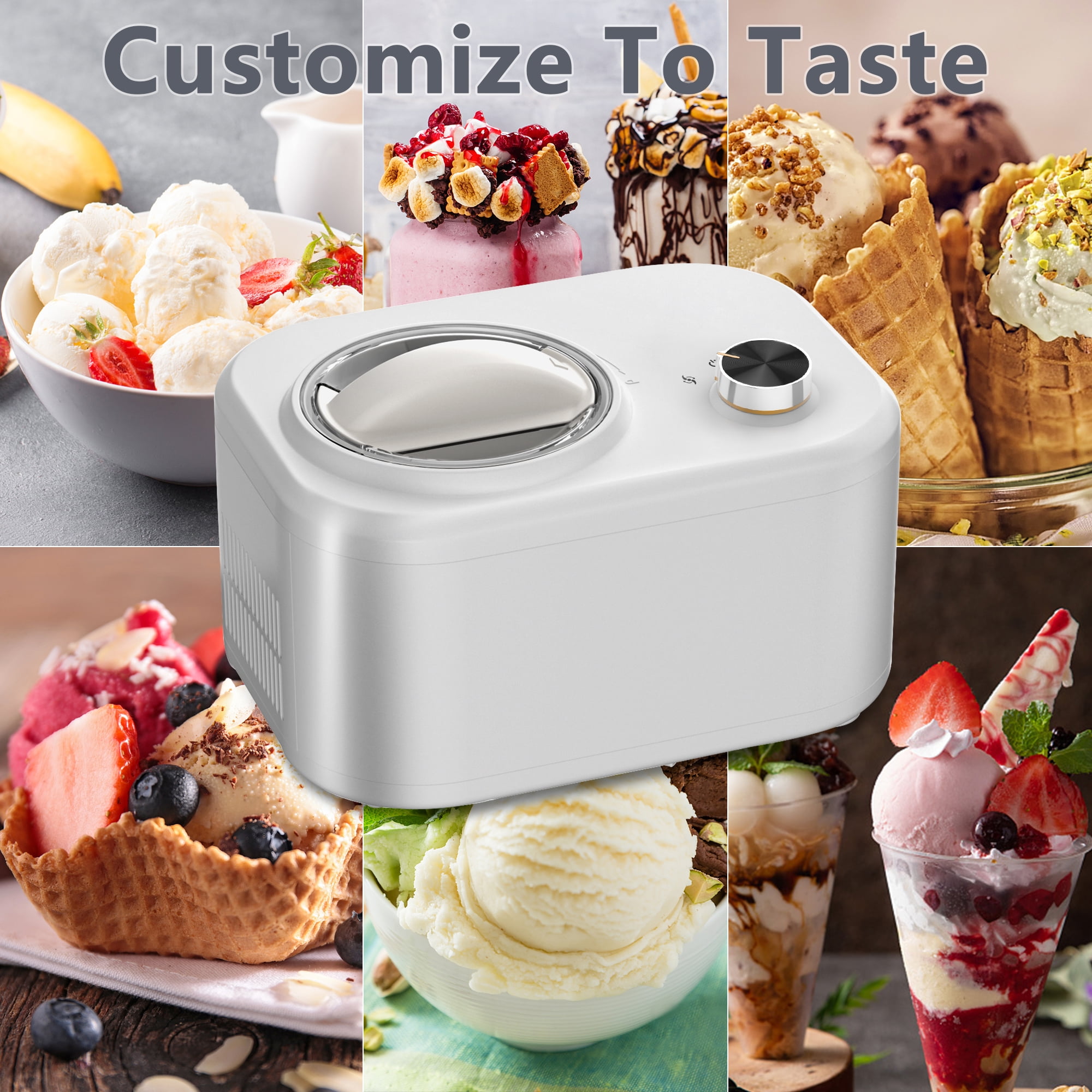 ivation automatic ice cream maker machine