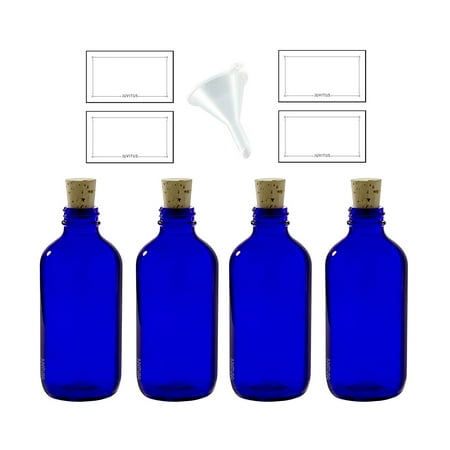 cobalt cork funnel stopper closure boston oz labels bottle pack round glass dialog displays option button additional opens zoom